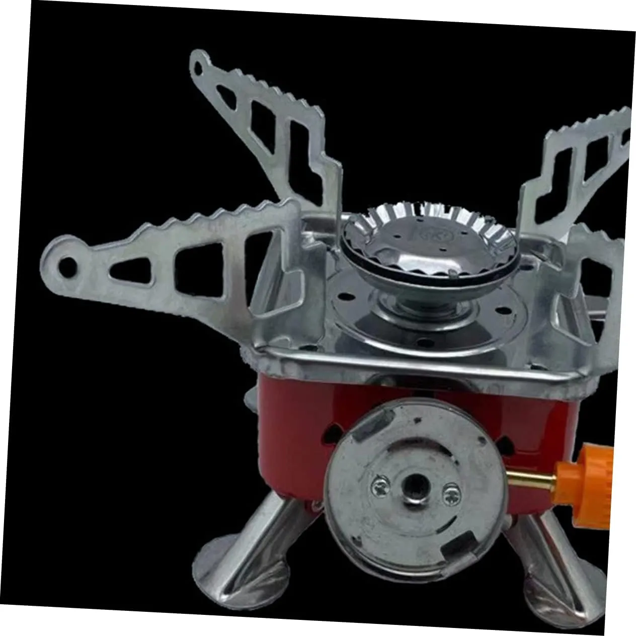 BESPORTBLE Stove for Camping Windscreen Included Portable Gas Cooker Durable Stainless Steel Lightweight Foldable