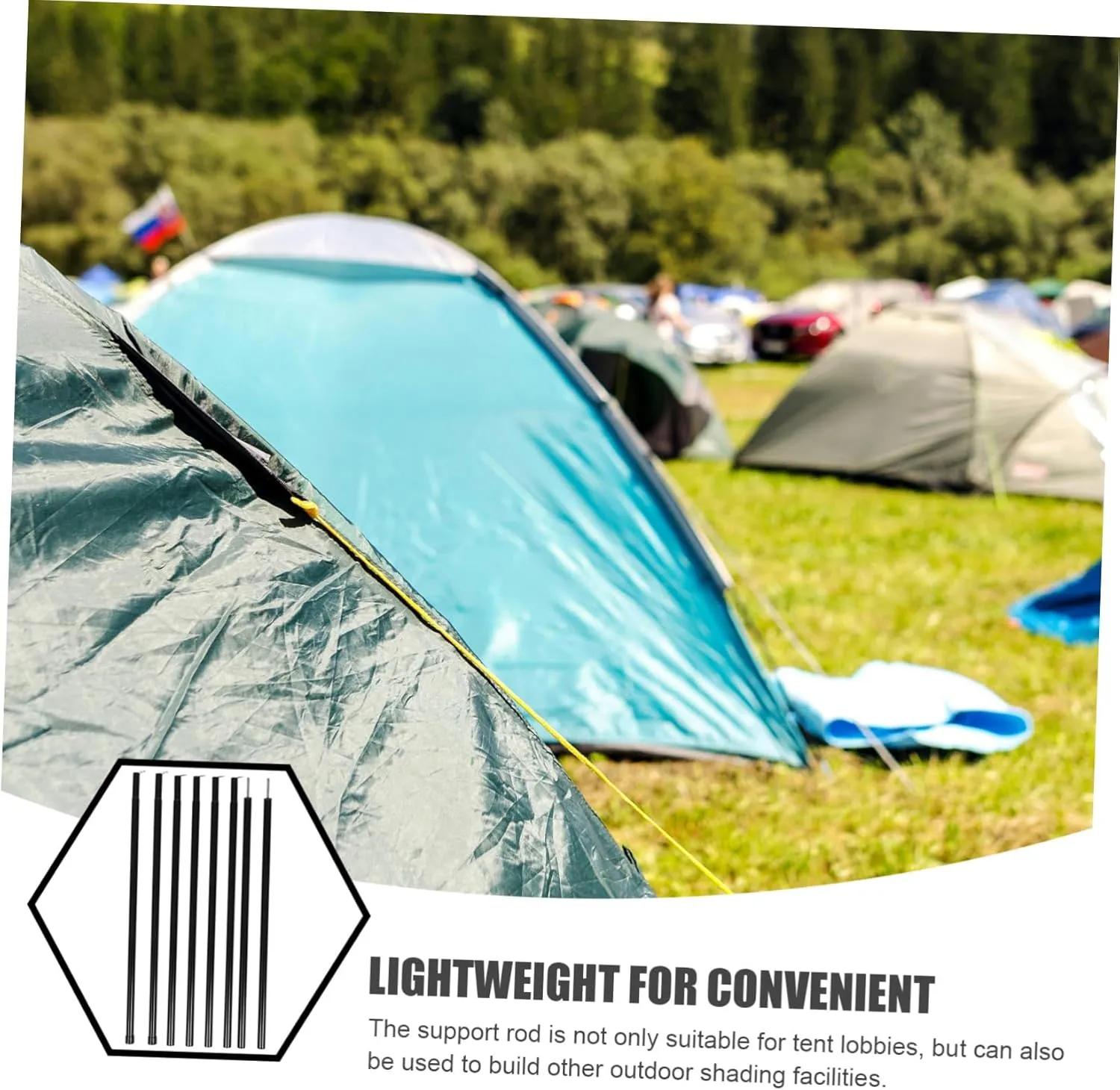 BESPORTBLE Tent Stand Tents Adjustable Tent Poles Camping Tent Poles Tarp Poles Camping Tent Rod Tent Frame Tent