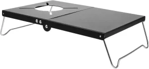 BESTonZON Compact Folding Camping Table Lightweight and Portable Heat Insulated Outdoor Grill Stand for Camping Reinforced Stability Non Slip Design Multifunctional Cooking Station