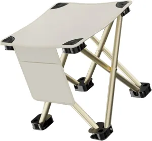 BESTonZON Portable Folding Stool for Adults Lightweight Camping Chair with Durable Construction for Outdoor Activities Travel Fishing and Picnics Easy to Carry Supports