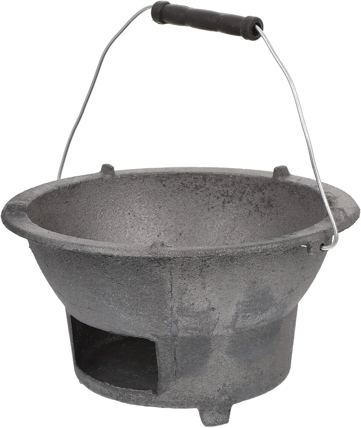 BESTOYARD Outdoor Barbecue Stove Compact Cast Iron Grilling Tool Charcoal Grill for Camping Patio Backyard Gatherings High