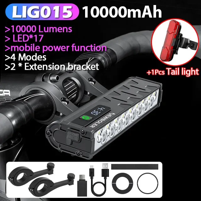 Bicycle Light Front Waterproof Flashlight USB Charging MTB Road Cycling Lamp Accessories