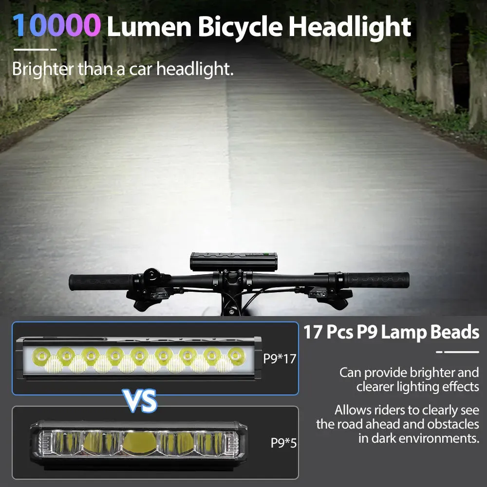 Bicycle Light Front Waterproof Flashlight USB Charging MTB Road Cycling Lamp Accessories