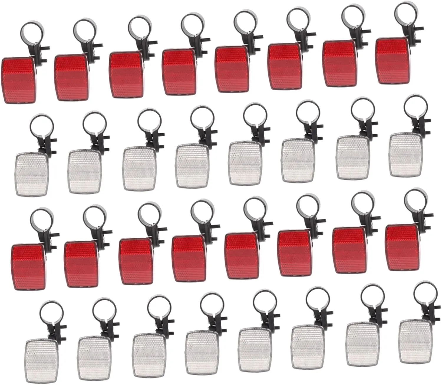 Bicycle Safety Lights 40pcs Bike Rear Reflector for Night Riding Reflective Tool