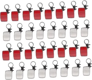 Bicycle Safety Lights 40pcs Bike Rear Reflector for Night Riding Reflective Tool