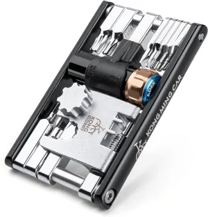 Bike Tool with CO2 Inflator - Bike Chain Tool/Torx/Hex/Screwdriver - Bicycle Multitool Kit Compact and Lightweight Repair Tools for Road and Mountain Bikes