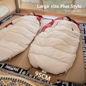 BISINNA All-Season Waterproof Camping Sleeping Bag - Portable, Oval Polyester Blend for Outdoor Hiking & Mountaineering