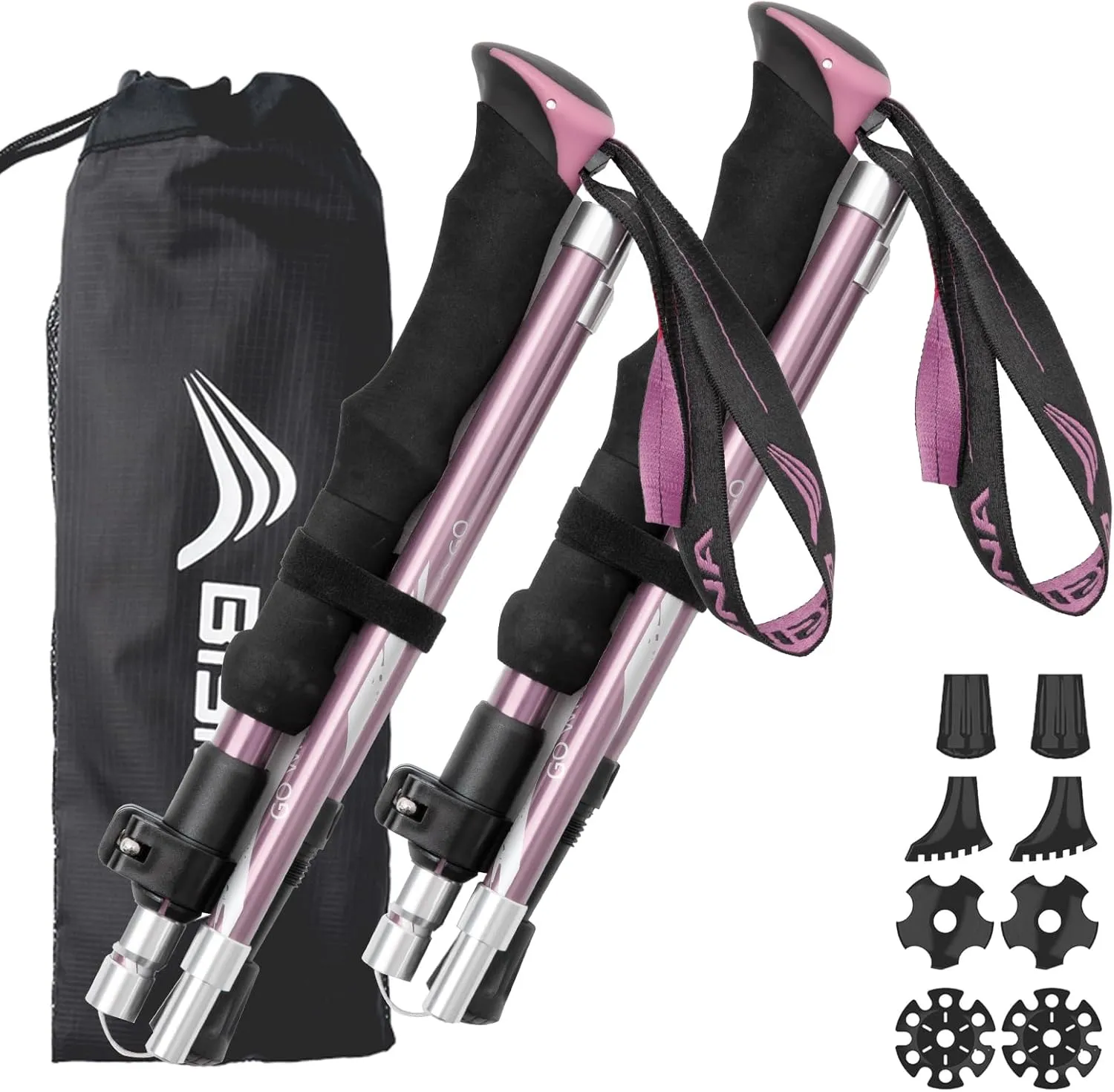 BISINNA Collapsible Hiking Poles: Lightweight & Adjustable!