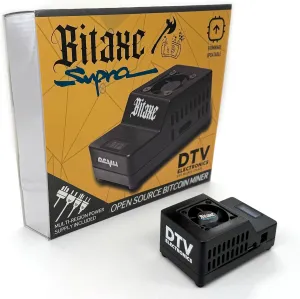Bitaxe Supra Open Source Bitcoin ASIC Miner – BTC Miner with 700 GH/s Hash Rate, Low Power Consumption – Quiet Solo Bitcoin Miner for Home Use with Multi-Region Power Supply by DTV ₿ ELECTRONICS