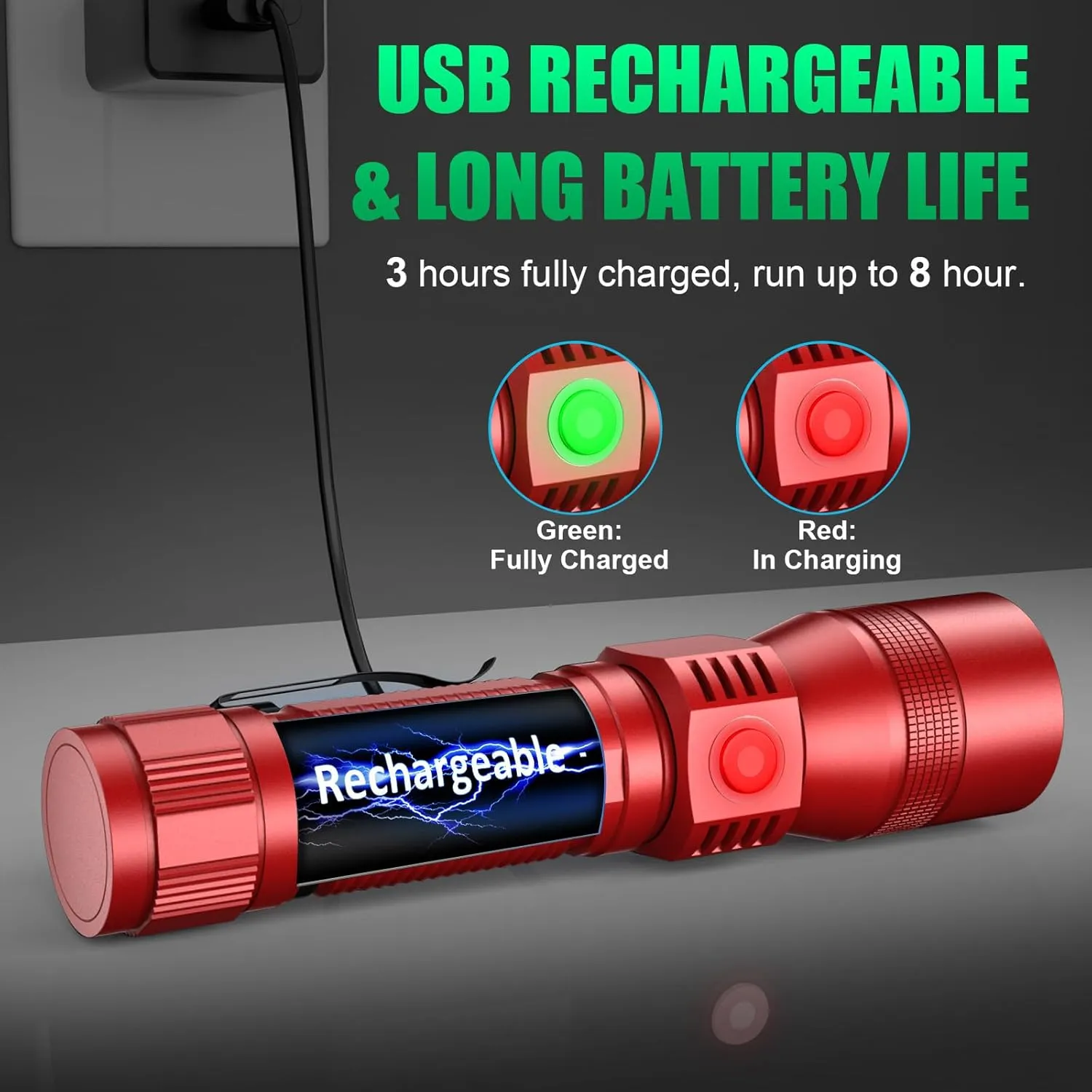 Black Light Flashlight, 3 in-1 Rechargeable Flashlights, UV Light Magnetic LED Flashlight High Lumens, 7 Mode Camping Waterproof Flashlight for Pet Urine Detection