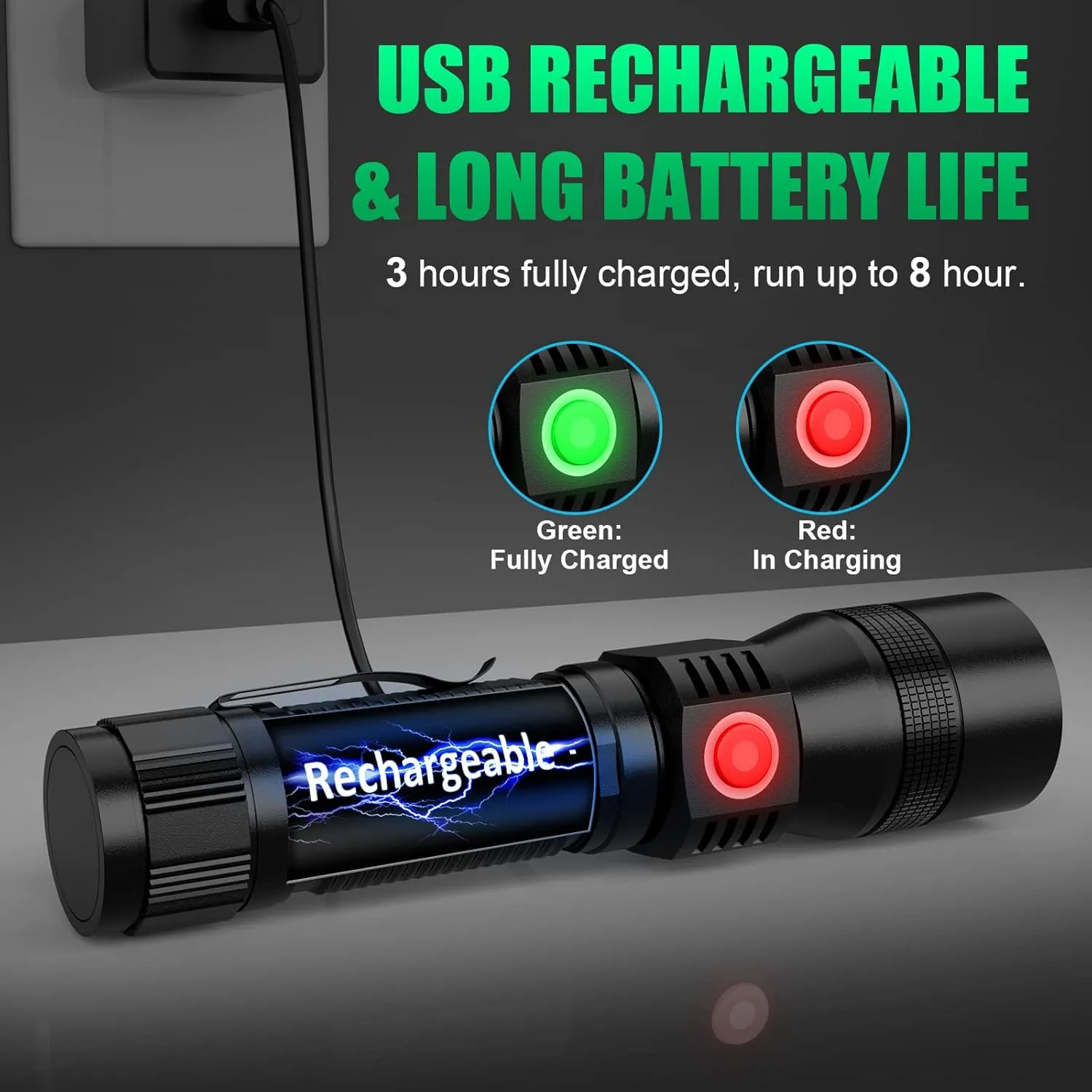 Black Light UV Flashlight, 3-in-1 Magnetic Rechargeable Flashlight, High Lumens Zoomable Beam LED Flash Light, 7 Modes Waterproof Tactical Flashlight for Emergencies, Camping, Pet Urine Detection