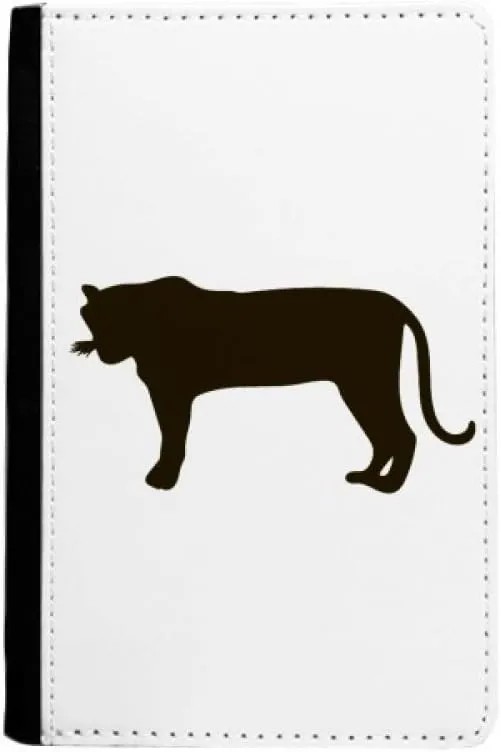 Black Tiger Animal Portrayal Passport Holder Notecase Burse Wallet Cover Card Purse
