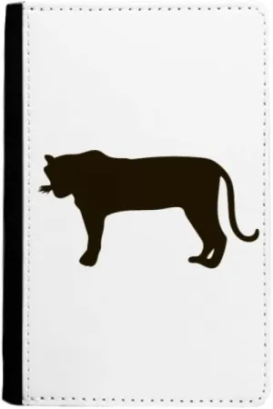 Black Tiger Animal Portrayal Passport Holder Notecase Burse Wallet Cover Card Purse