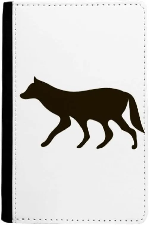 Black Wolf Animal Portrayal Passport Holder Notecase Burse Wallet Cover Card Purse