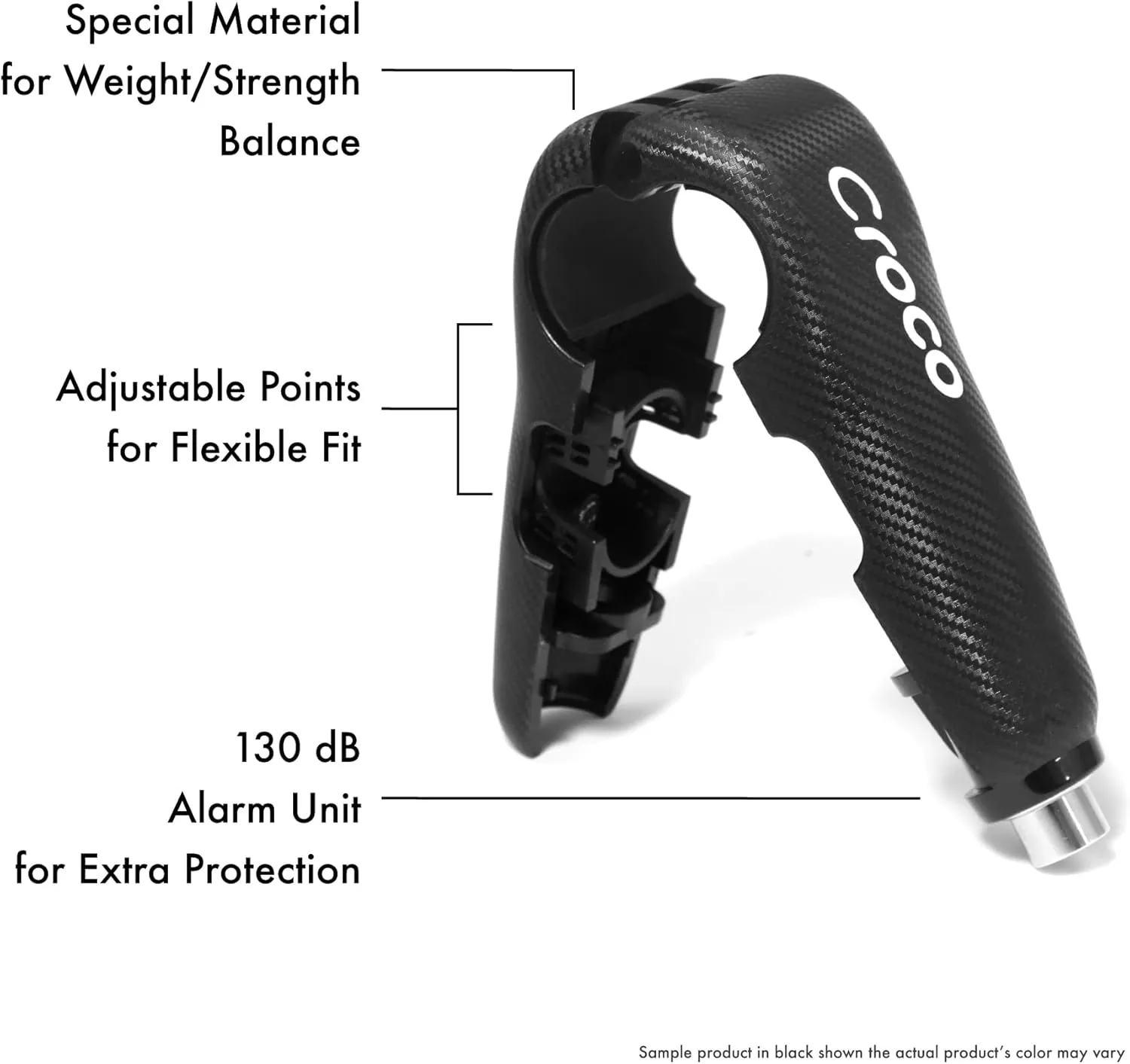 Blackstone Alarm Grip Lock with 130 db Alarm Waterproof Scooter E-Bike Motorcycle Anti-Theft Security Handle Bar Grip Lock Brake Lever Lock (Red)