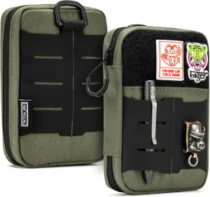Block E2.0 EDC Compact Waist Pocket Pouch, Multi-Purpose Molle EDC Pouch Gadget Organizer, Multi-Purpose Molle Tool Pouch for Multitools, Nylon Daily Utility Tool Organizer Bag Green