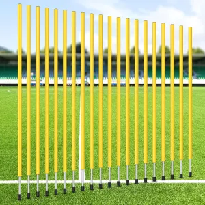 Blulu Training Agility Poles 5ft Forza Slalom Adjustable Soccer Training Poles Soccer Sticks Agility Equipment for Football Sport Football Soccer Speed