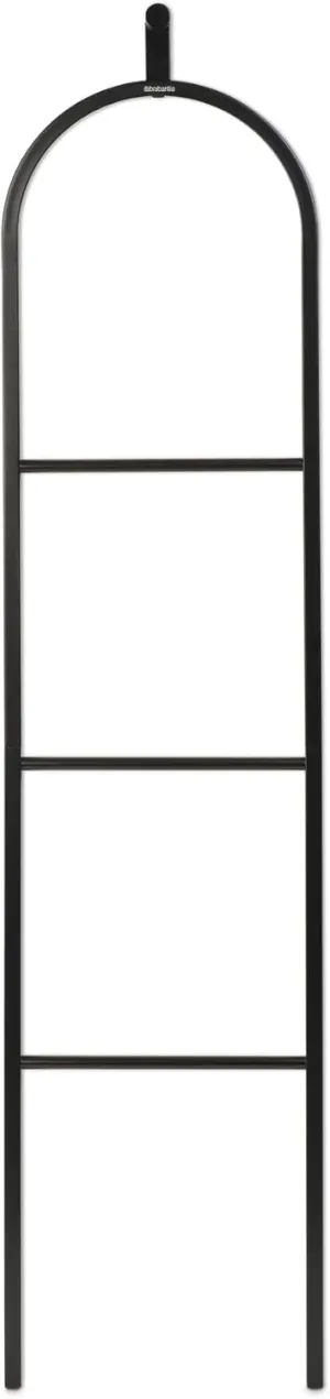 Brabantia - Linn Dressboy - Multi Purpose Clothes Stand - Hanging, Airing, or Drying - with Hook for Hanging - Compact Clothes Airer - Rail for Clothing or Towels - Home Accessory - Matt Black