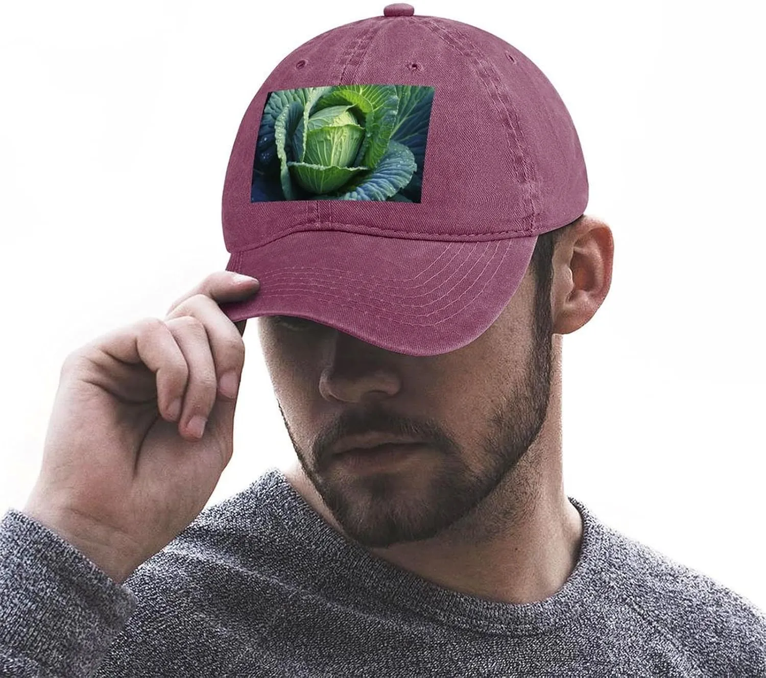 Bright Cabbage Baseball Cap for Women Men Golf Dad Hat Adjustable Classic Baseball Hat Outdoor Sports Caps,
