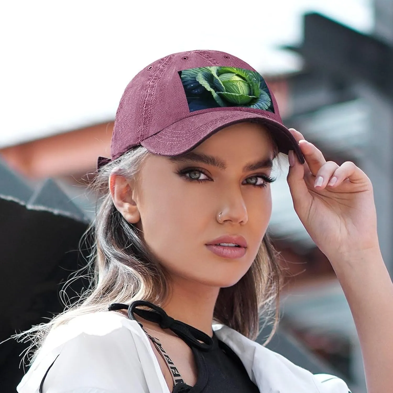 Bright Cabbage Baseball Cap for Women Men Golf Dad Hat Adjustable Classic Baseball Hat Outdoor Sports Caps,