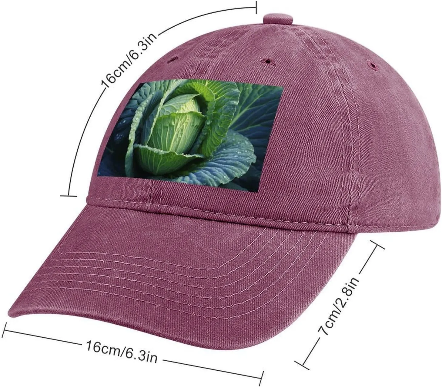 Bright Cabbage Baseball Cap for Women Men Golf Dad Hat Adjustable Classic Baseball Hat Outdoor Sports Caps,