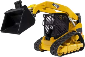 Bruder Toys - Construction Realistic CAT Compact Track Loader with Adjustable and Lockable Loading Arm and Moveable Rubber Chains - Ages 3 