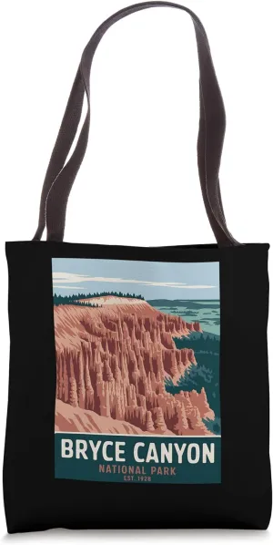 Bryce Canyon National Park Vintage Camping Hiking Men Women Tote Bag