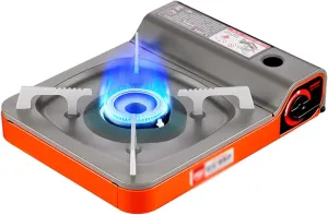 Burner Butane Camping Stove, Portable Outdoor Emergency Butane Stove Burner, Camping and Backpacking Essentials, Piezo Electric Ignition (Size : A)