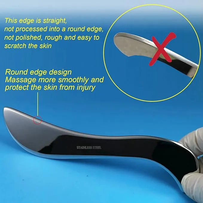 BYYDDIY Stainless Steel Gua Sha Muscle Scraper Tool