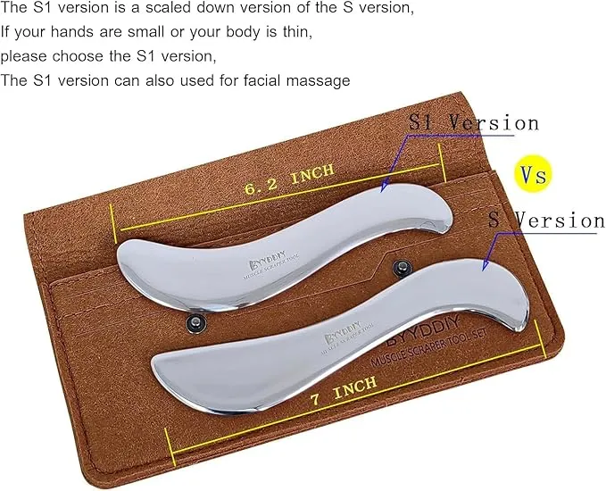 BYYDDIY Stainless Steel Gua Sha Muscle Scraper Tool