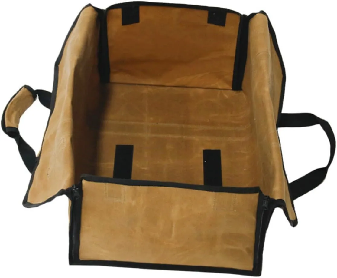 Cabilock Large Capacity Waterproof Canvas Storage Bag Log Carrier Tote for Firewood Multifunctional Firewood Holder Easy to Fold Store