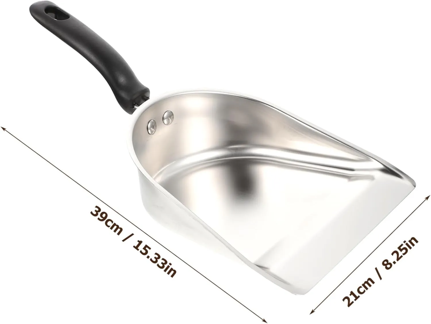 Cabilock Stainless Steel Ice Shovel Multi-function Grain Scoop Kitchen Tool Flour Shovel