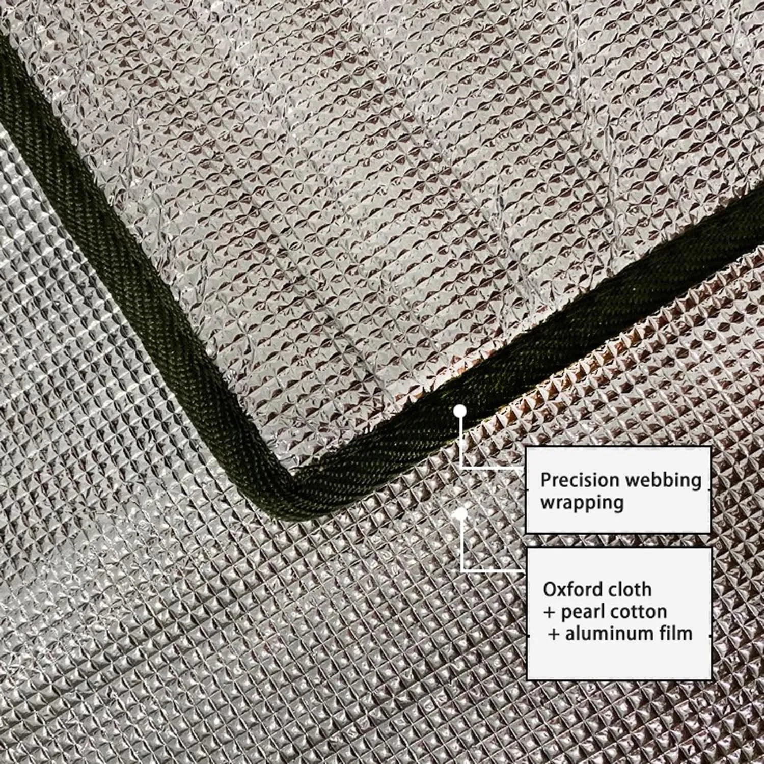 Camping Aluminum Foam Mat Foldable Double-Sided Insulating Thermal Waterproof Sleeping Mat 200 X 150 cm Tent Pad Ultralight Floor Mat of Aluminum Foil