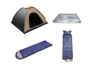 Camping Bag Set for Tent Brown IoT-powered Mattress Air Person Reliable customer service 1 Pop-Up Sleeping Blue