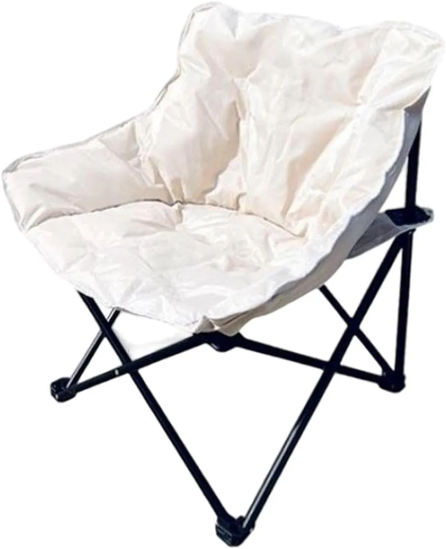 Camping Chair Moon Chair Heavy Duty Sofa Chair Portable Fishing Lounge Chair Foldable Seat for Adults Hiking Outdoor Sports