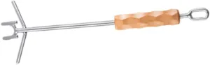 Camping Cook Tool Scald Lid Lifter Double Hook for Handling of Hot Pots and Cookware Essential Outdoor Grill Accessory with Convenient Hanging