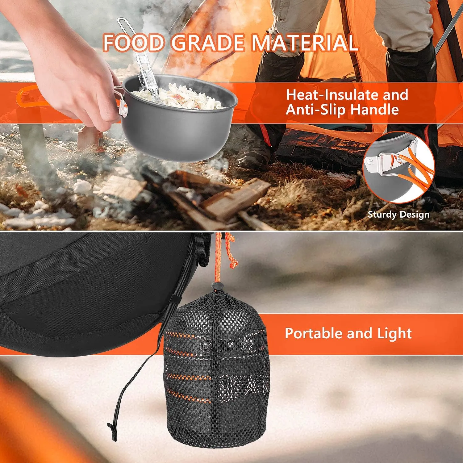 Camping Cookware Set with Stove