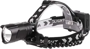 Camping Essentials, Head Torch LED Headlamp XHP90 Super Bright Powerful Headlamp Rechargeable with 3 Modes 15000 Lumens Rechargeable Head Torch for Caving Camping Cycling and Night Observation