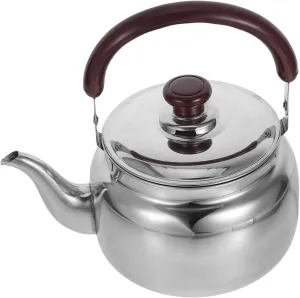 Camping Kettle Stainless Steel Kettle Metal Tea Pot with Whistle Tea for Home Use