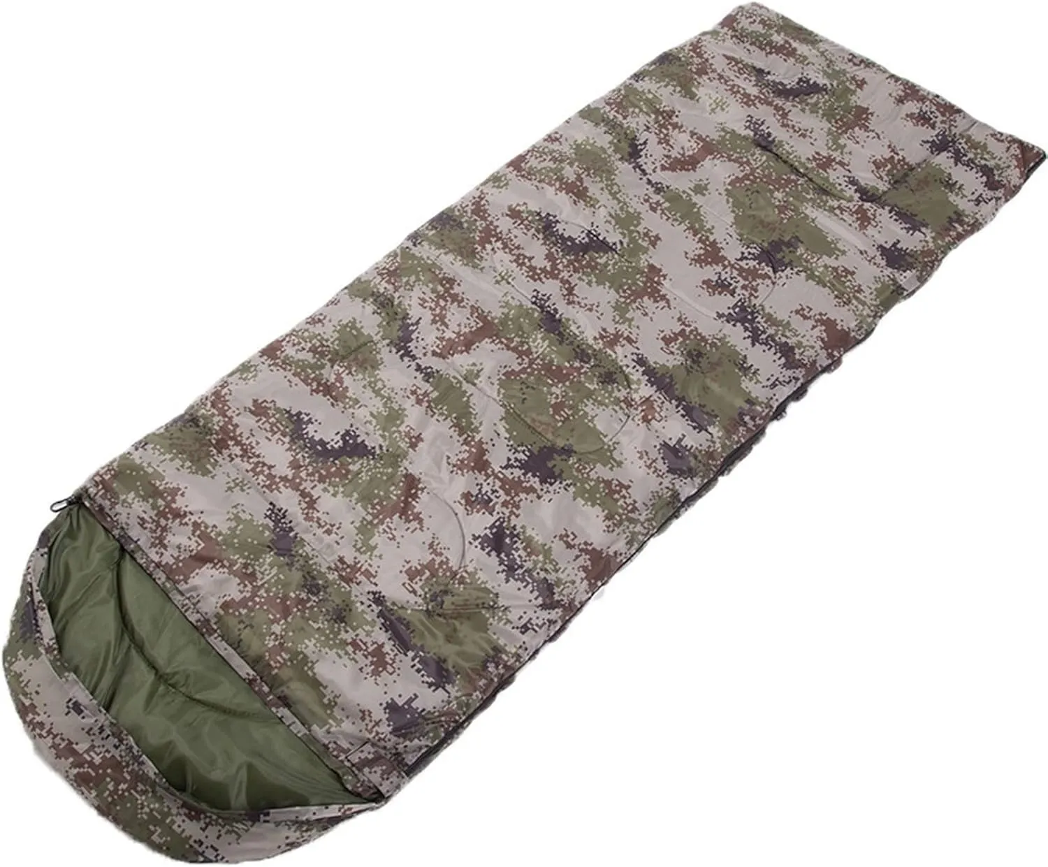 Camping Sleeping Bag,Sleeping Bag Ultralight Camping Waterproof Sleeping Bags Thickened Winter Warm Sleeping Bag Adult Outdoor Camping Sleeping Bags ( Color : Camouflage , Size : 180*30*75cm )