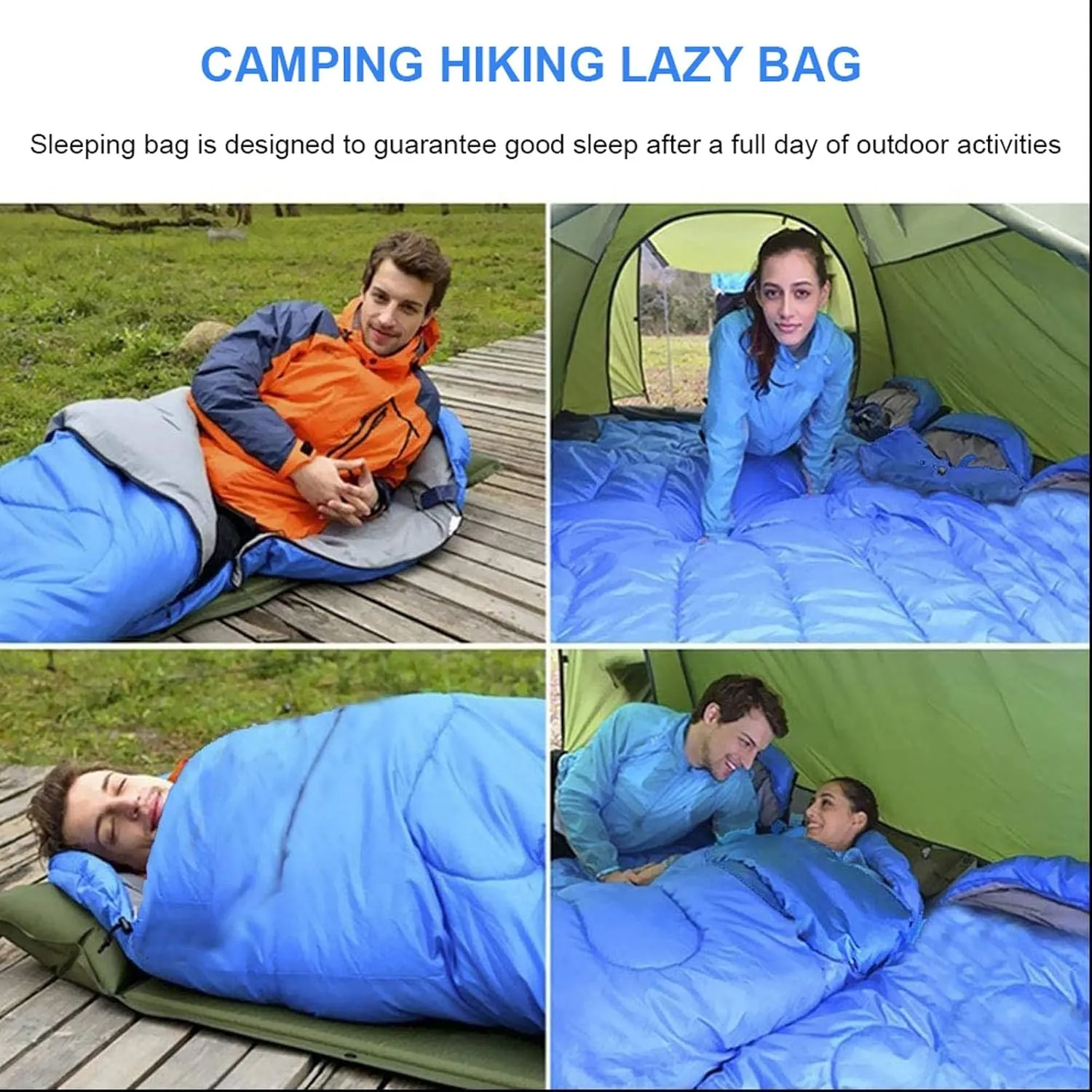 Camping Sleeping Bag,Sleeping Bag Ultralight Camping Waterproof Sleeping Bags Thickened Winter Warm Sleeping Bag Adult Outdoor Camping Sleeping Bags ( Color : Camouflage , Size : 180*30*75cm )