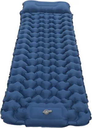 Camping Sleeping Pad, Inflatable Sleeping Mat Inflatable Camping Sleeping Pad with Pillow Travel Mattress with Storage Bag for Backpacking