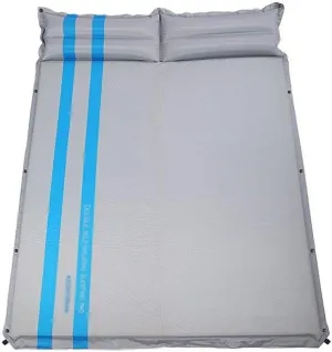 Camping Sleeping Pad Mat Inflatable, Ultralight Waterproof Camping Mattress, Camping-Mat with Pillow for Backpacking Camping Hiking (Color : Gray)