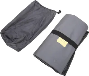 Camping Sleeping Pads, Double Inflatable Camping Sleeping Pads 60s Foot Press Ultralight Sleeping Pad for Camping Ergonomic Design Waterproof Nylon Camping Mat for Outdoor Gray