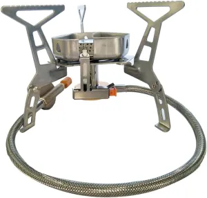 Camping Stove Windproof Outdoor Gas Burner with Flame Sturdy Stainless Steel Design for Picnics and Camping Adventures