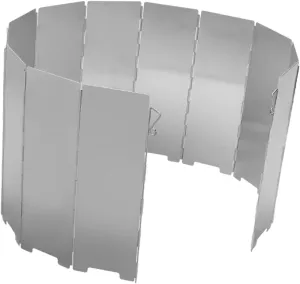 Camping Stove Windscreen Plates Lightweight Foldable for Outdoor Cooking Aluminum Alloy Design for Camping Picnics and Bbqs