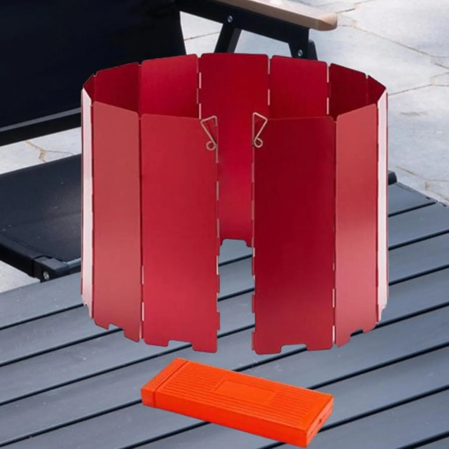 Camping Stove Windscreen Stove Windshield Foldable Compact Wind Shade Wind Protector for Outdoor Backpacking Picnic Hiking