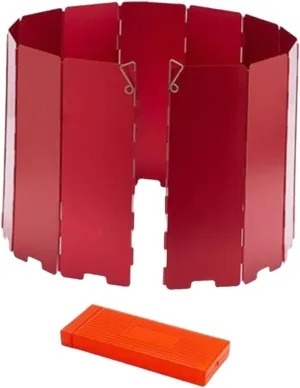 Camping Stove Windscreen Stove Windshield Foldable Compact Wind Shade Wind Protector for Outdoor Backpacking Picnic Hiking