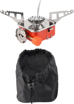 Camping Stove with Storage Bag Stainless Steel Camping Grill Portable Camping Essential for Camping Picnic