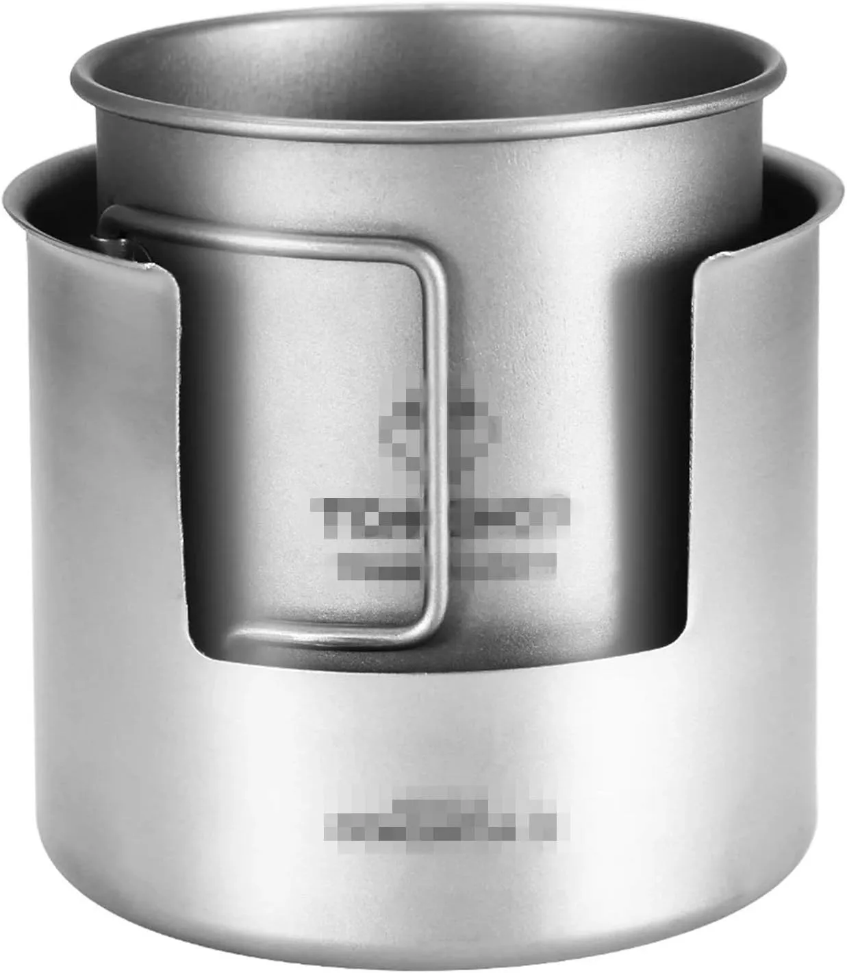 Camping Stove Wood Camping Stove Ultra-Lightweight Titanium Backpacking Stove Camp Stoves (Color : Silver Size : 80 * 91mm) (Silver 80 * 91mm)